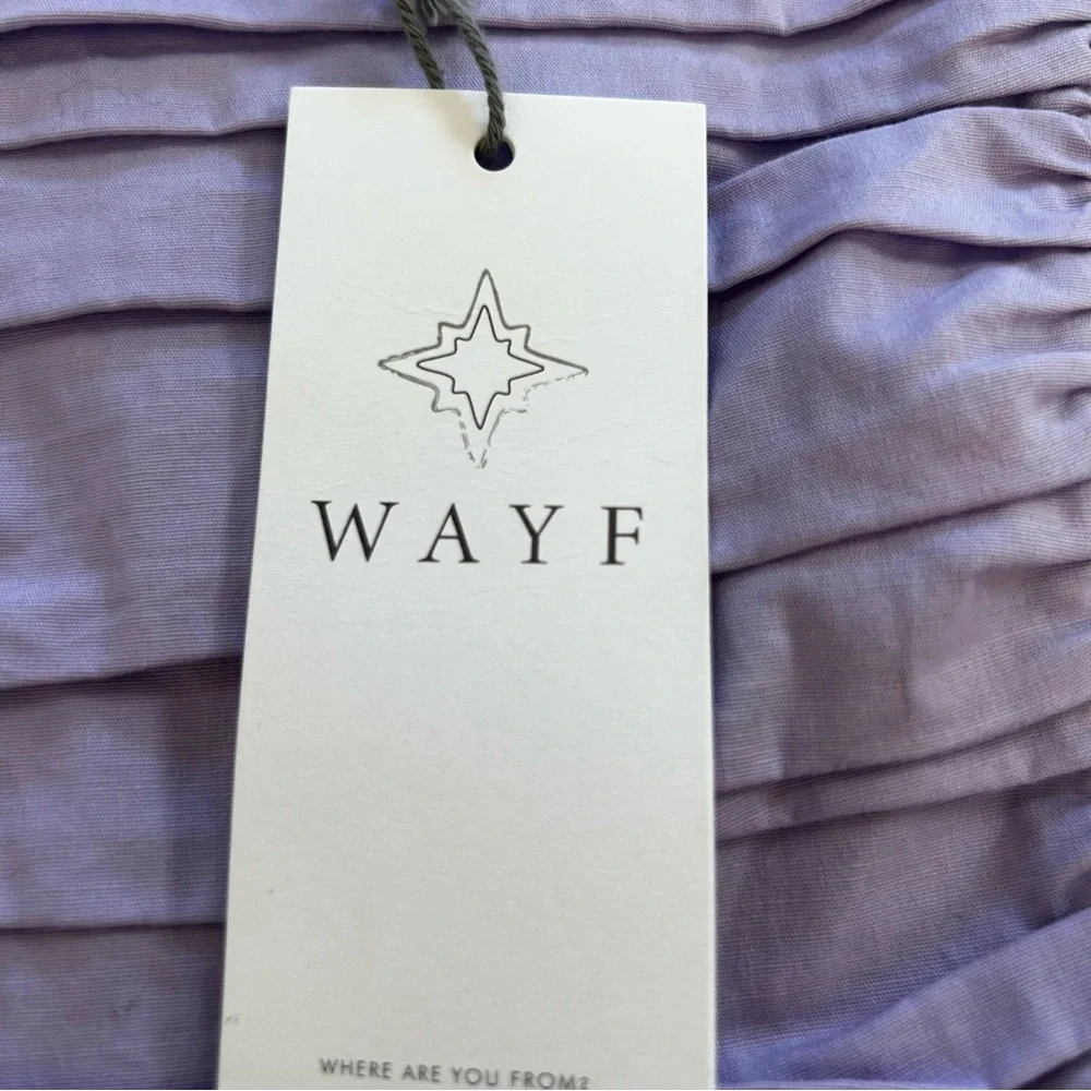 🌸 Wayf Lavender Ruched Puff Sleeve Blouse – Size XS 🌸 - Picture 8 of 9